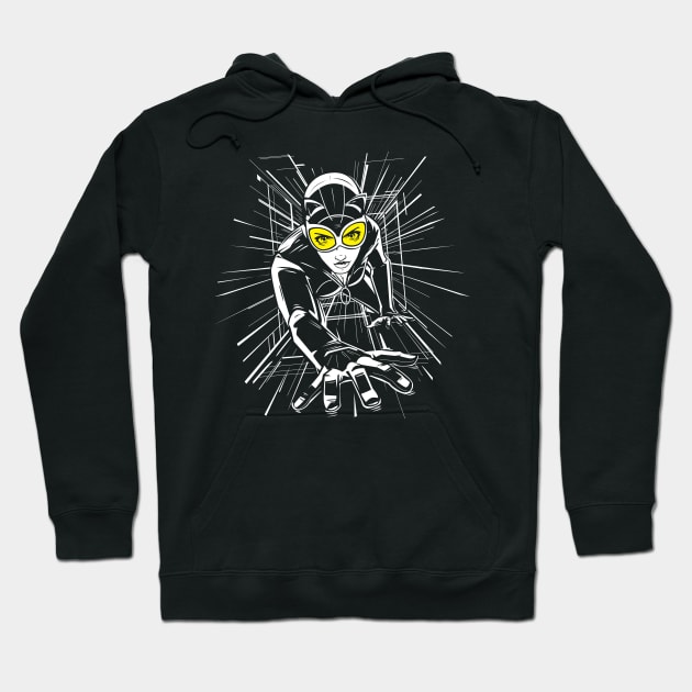 Purrfect Escape Hoodie by boltfromtheblue